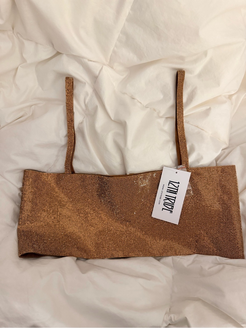 Influencers’ Fave! 12th Tribe SHIRA Bronze Copper Rhinestone Top